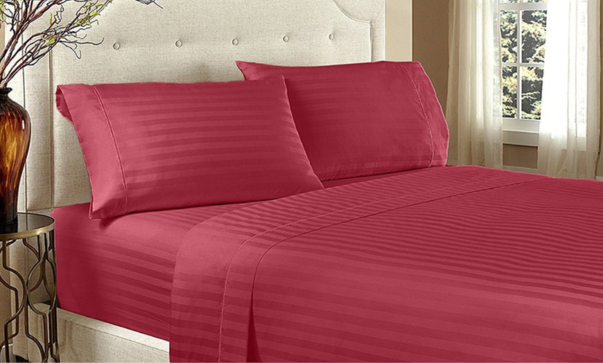 Ultra-Soft Stripe Bed Sheet Set | Groupon