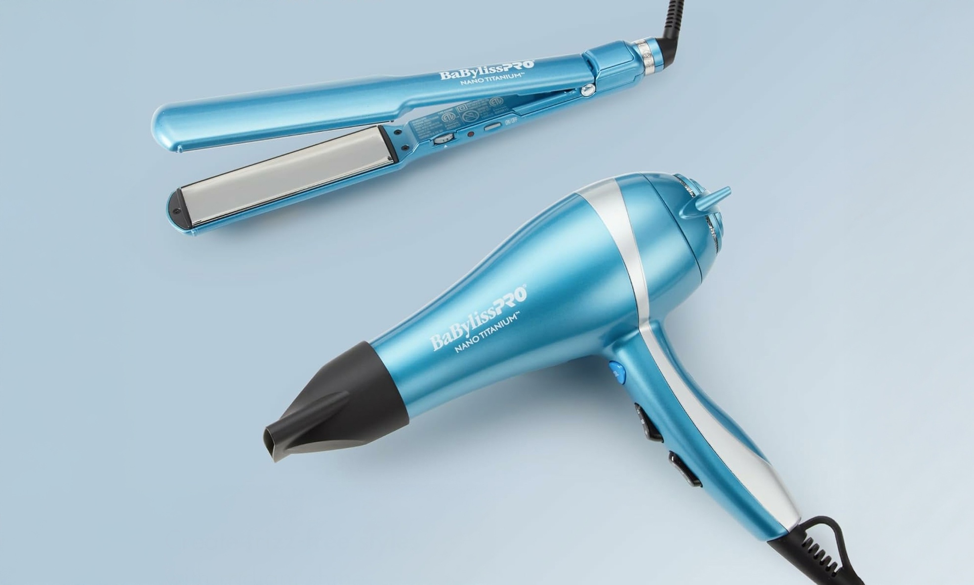 BaBylissPRO Nano Titanium Limited Edition Gift Set - Hair Dryer & Flat Iron