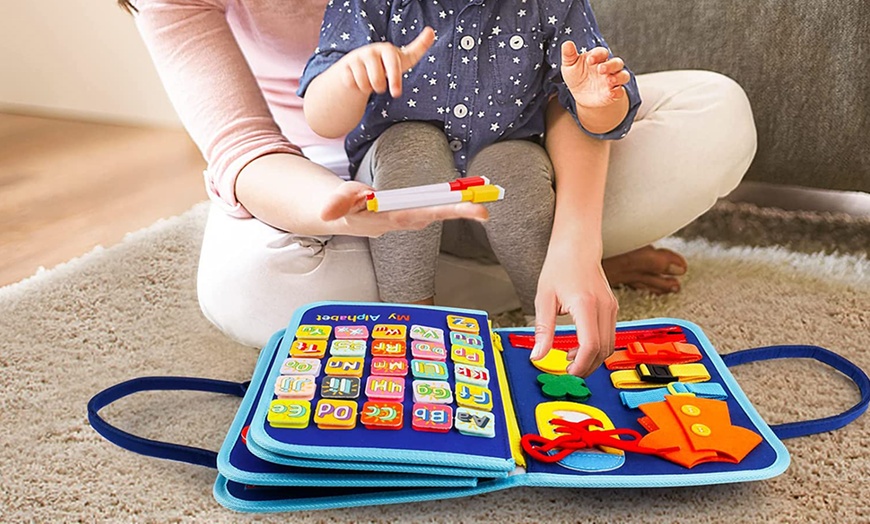 Image 1: Busy Board Sensory Toys for Kids