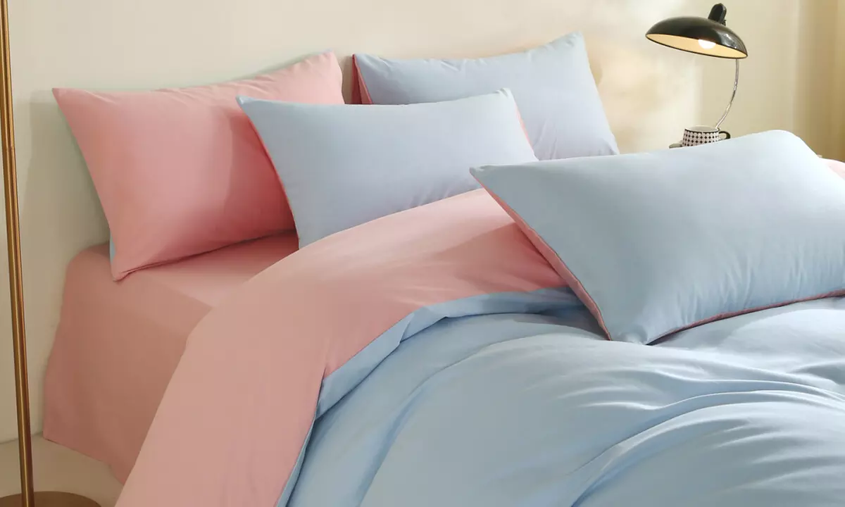 Reversible Pure Cotton Pillowcase Pair
