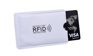 Set of Five Anti-RFID Protection Covers for Credit Cards