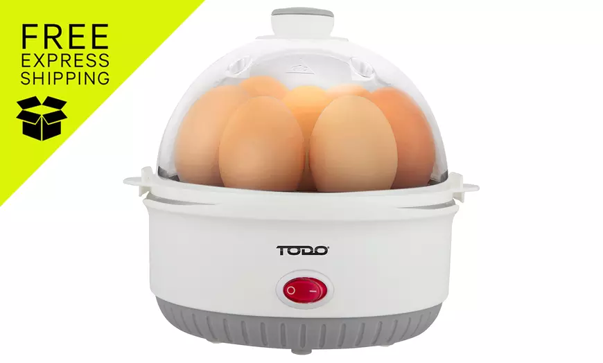 Image 1: TODO 350W Egg Cooker Poacher 7 Cell Tray