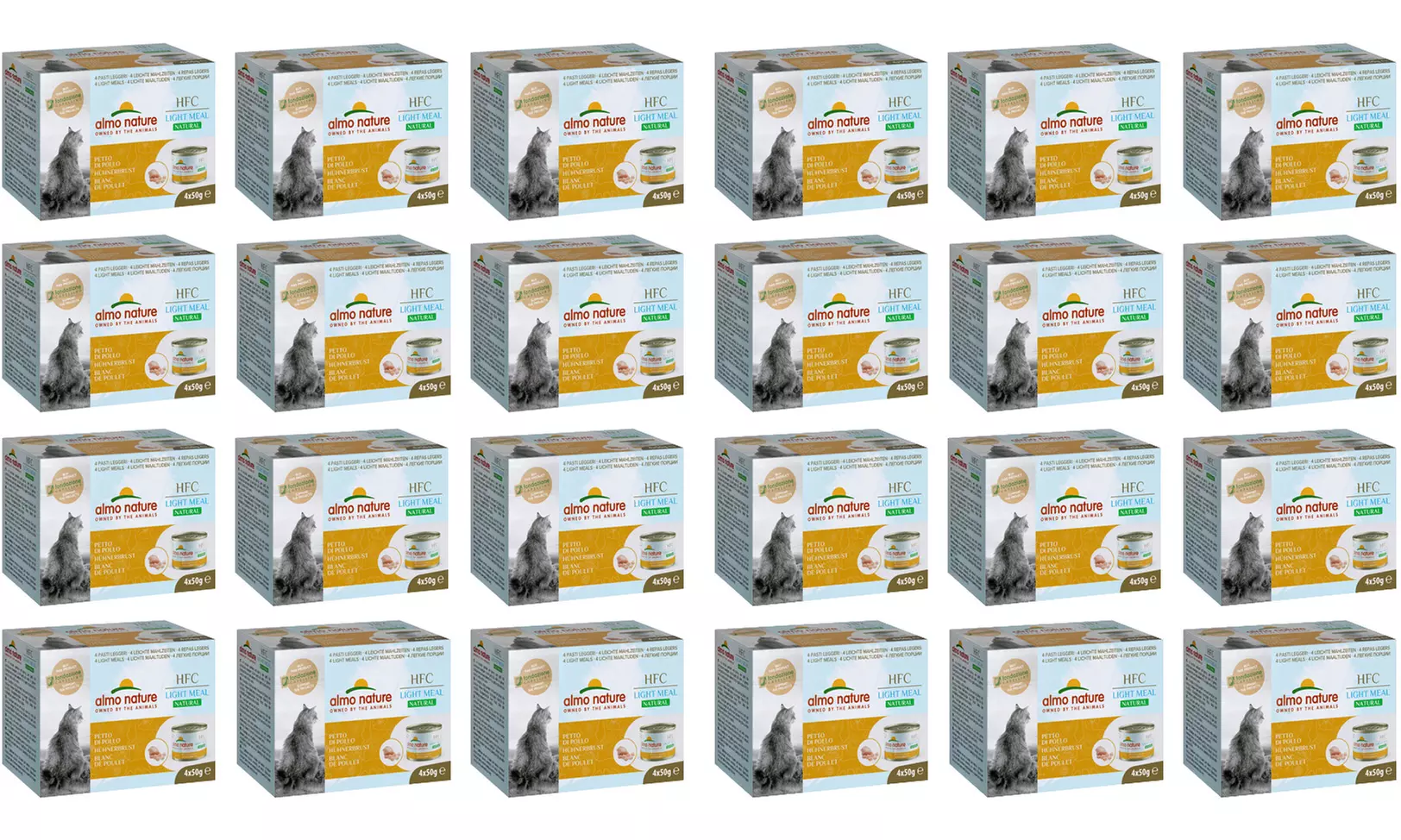 Fino a 96 scatolette di cibo umido per gatti Almo Nature HFC