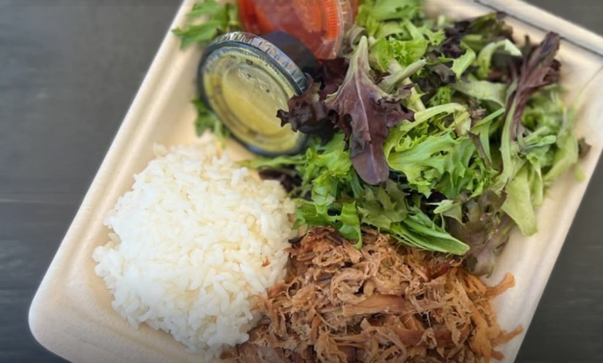 Image 2: Pork Plate Lunches and Sodas for Two or Four