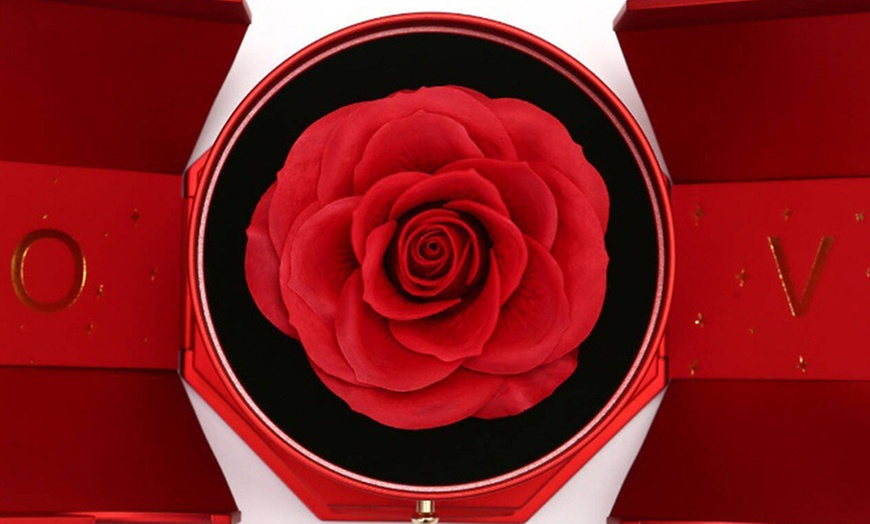 Image 4: Coffret rose éternelle et collier