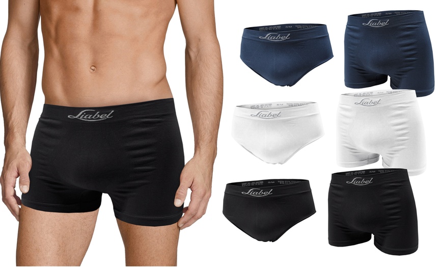Image 1: Pack de 6 calzoncillos sin costuras de Liabel