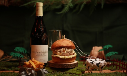 Menu burger avec frites ou salade et dessert au choix pour 2 personnes : Burger classique / Sur place - GAUDINA Burgers