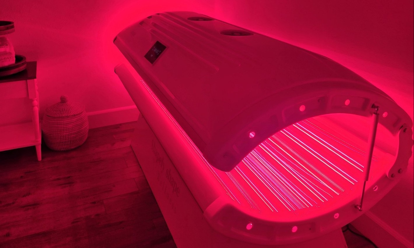 Recharge: Red Light Bed + Irradiance Technology or Infrared Sauna Pod