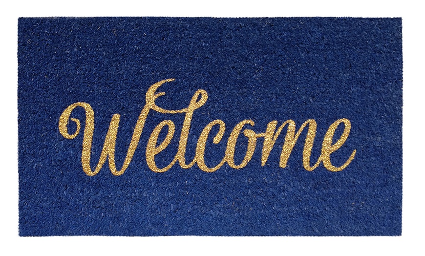 Image 113: Zerbino in cocco con retro antiscivolo