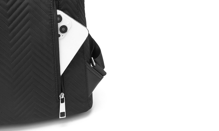 Image 8: MISS LULU Women's Fashion Lightweight Elegant Daily Backpack