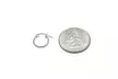 Set of 3 Silver 1mm Polished Round Thin Unisex Hoop Earrings, 12mm, 15mm, 20mm - Second Medium