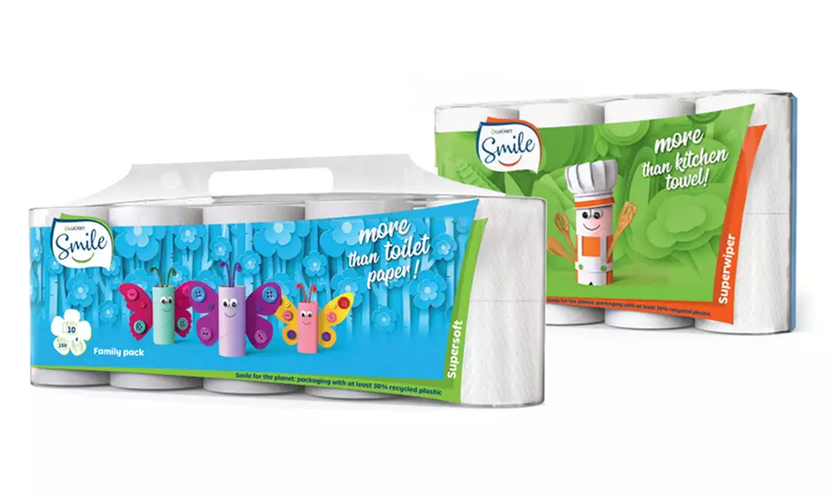 Fino a 96 rotoli di carta igienica Smile
