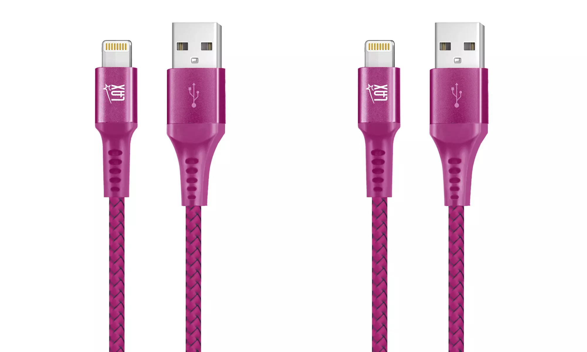 LAX Apple-Certified Braided Lightning Cable for iPhone & iPad (4ft or 6ft)