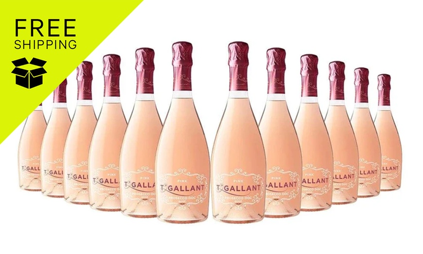 Image 1: T'Gallant Victoria Pink Prosecco 2020 - 12 Bottles