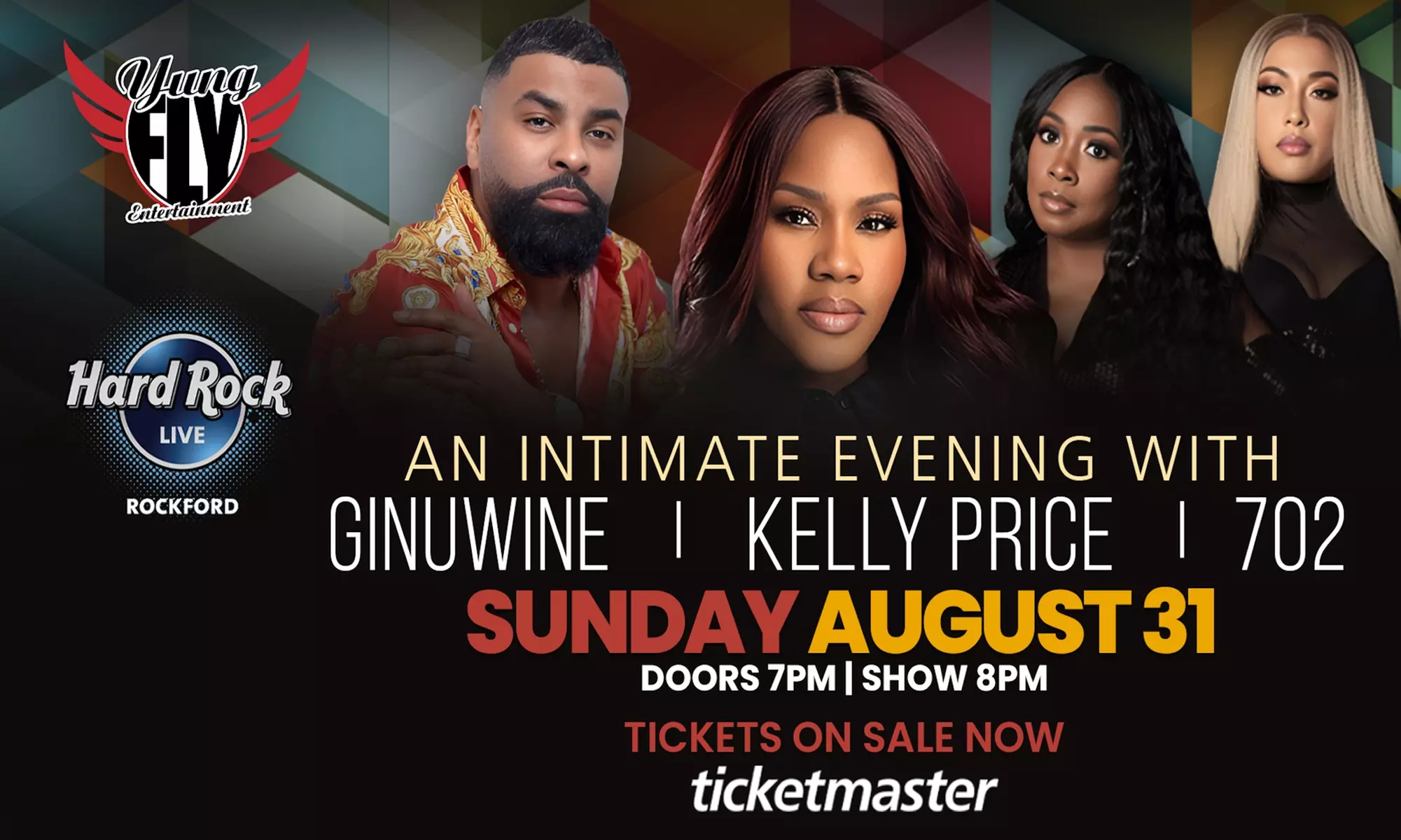 An Intimate Evening with Ginuwine, Kelly Price, & 702 on August 31 at 7 p.m. - Primary Image