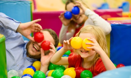 Para 2 niños: 1hr acceso a parque de bolas