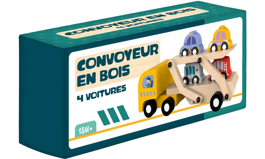 Image 2: Jouet remorque de voitures en bois de WDK PARTNER