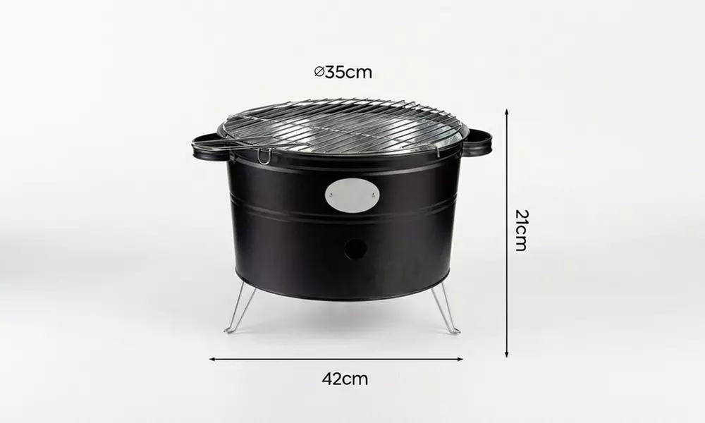 Barbecue a carbonella da tavolo tondo