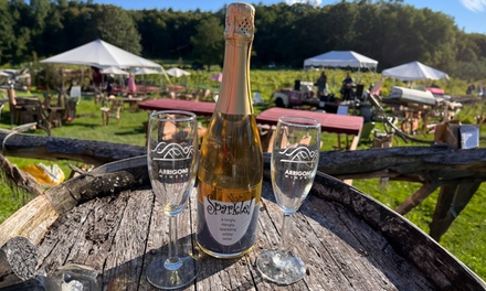 Bubbles Experience for 2 with Souvenir glasses and Charcuterie Board - Arrigoni Winery