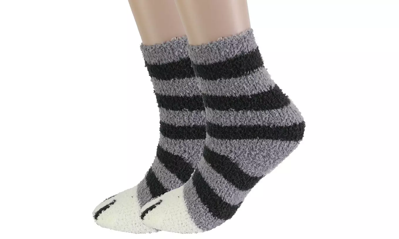 Winter Cat Claws Cute Thick Warm Sleep Floor Socks Sleep Indoor Socks