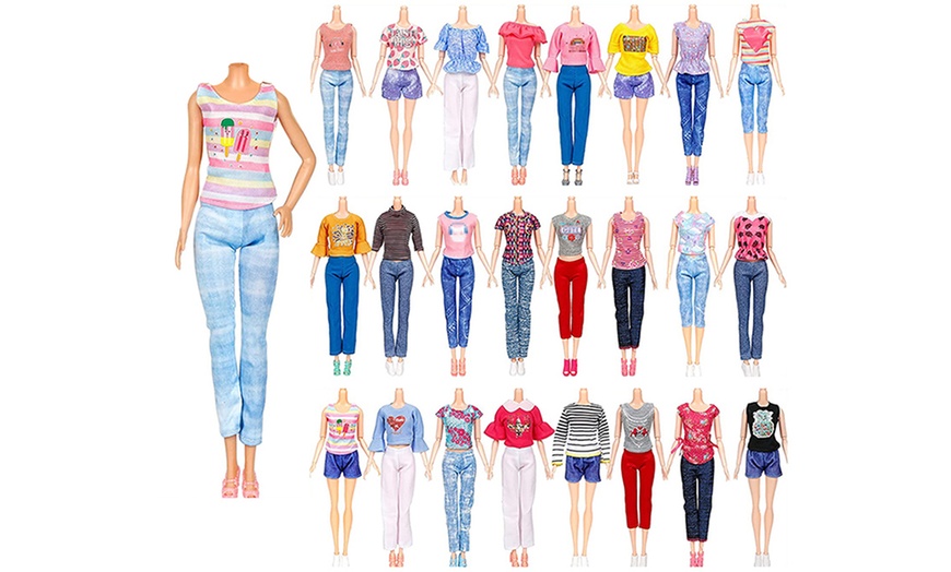 Image 2: 50-Piece Doll Clothes and Accessories Set 