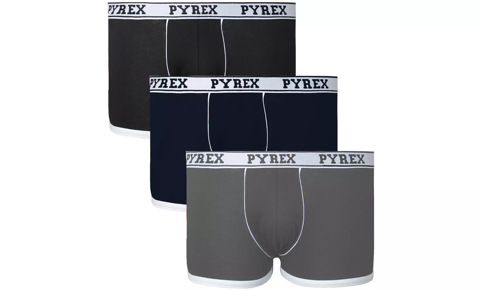 3er- oder 6er-Pack Pyrex Slips oder Boxershorts für Herren