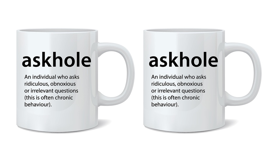 Image 3: One or Two Definition Novelty Mugs