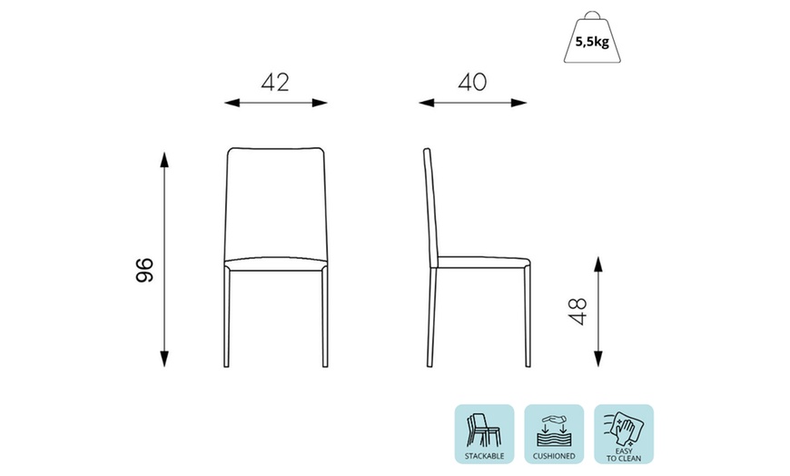 Image 14: Set di 4 sedie Arianna