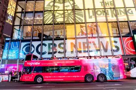 Double-Deck Night Bus Tour: Times Square, Empire State, 10+ Landmarks