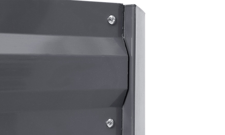 Image 7: Grey Metal Open-Bottom Raised Garden Bed in Two Sizes