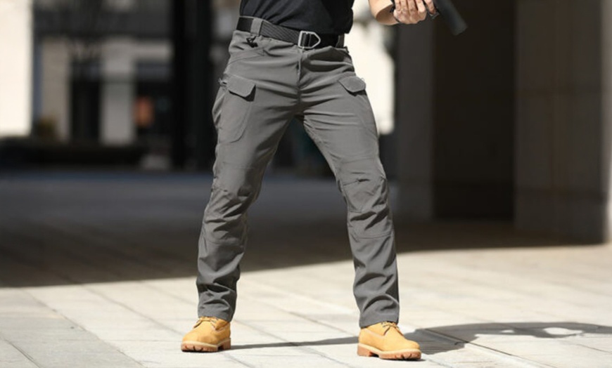 Image 5: Men's Stretchy Cargo Work Pants 