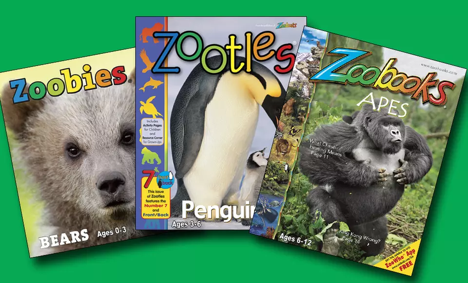 Zoobooks, Zootles, or Zoobies Magazine; 1- or 2-Year Subscription from $12.99–$19. Bonus Book with Quick Redemption.  - Primary Image