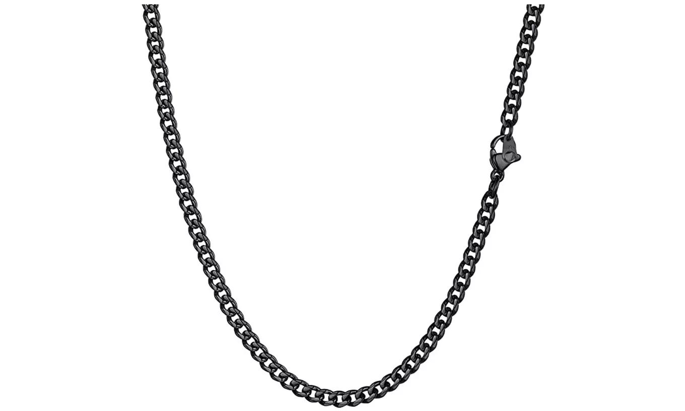 Eira Wen Men's Cuban Chain Link Necklace