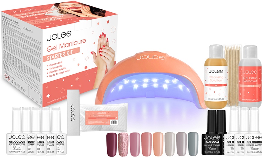 Image 1: Mylee Jolee LED Nail Lamp with Optional Professional Gel Nail Kit
