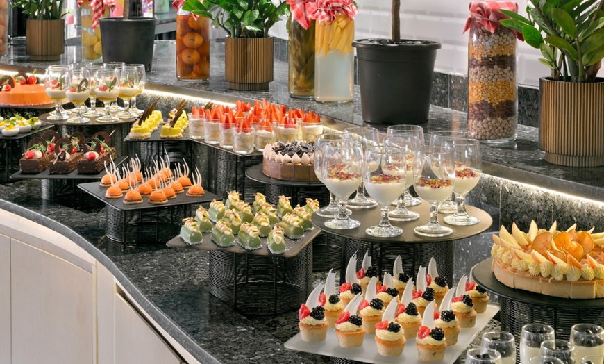 Image 1: Enjoy a 5* Lunch Buffet w/ Pool Access for 1 Child, 1, 2 or 4 Adults 