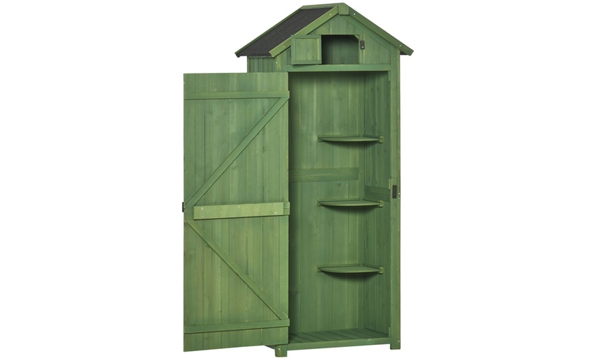 Image 3: Utility Outdoor Small Wooden Shed in choice of colours