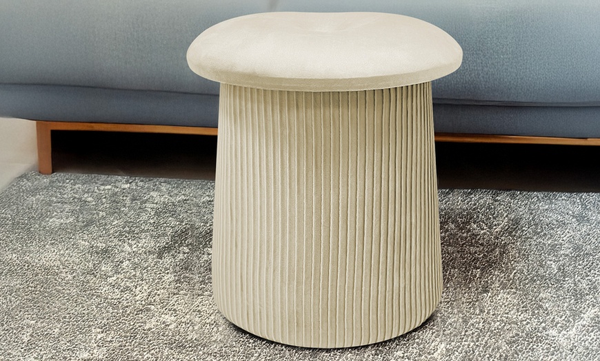 Image 3: Pouf im Pilz-Design mit integriertem Stauraum
