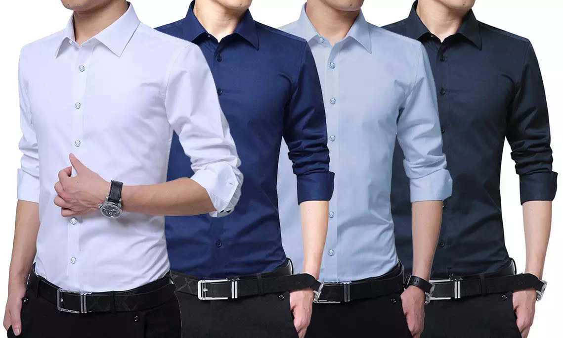 Camicia da uomo in cotone Slim Fit