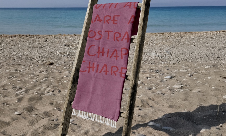 Image 15: Telo mare in spugna con pochette