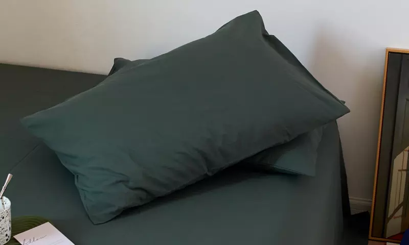 Pure Cotton 2 Piece Pillowcase Set