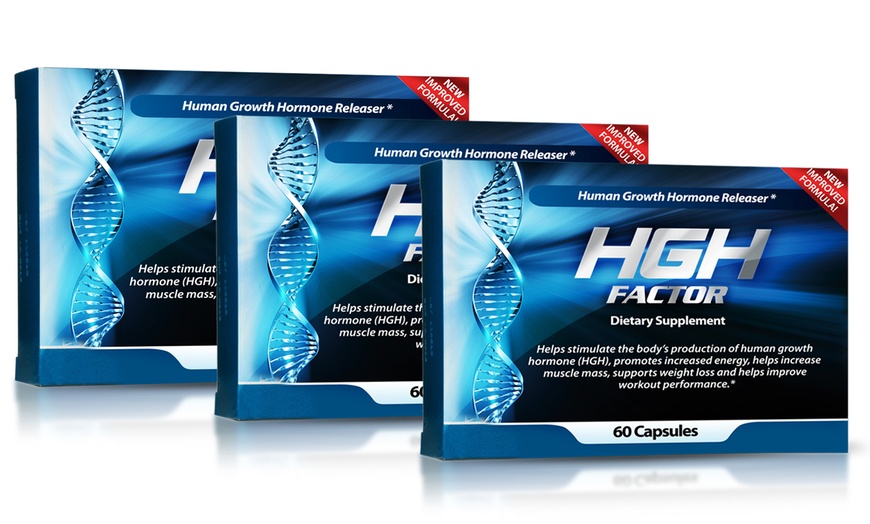 HGH Factor Muscle-Building Dietary Supplement (60-, 120-, or 180-Ct ...