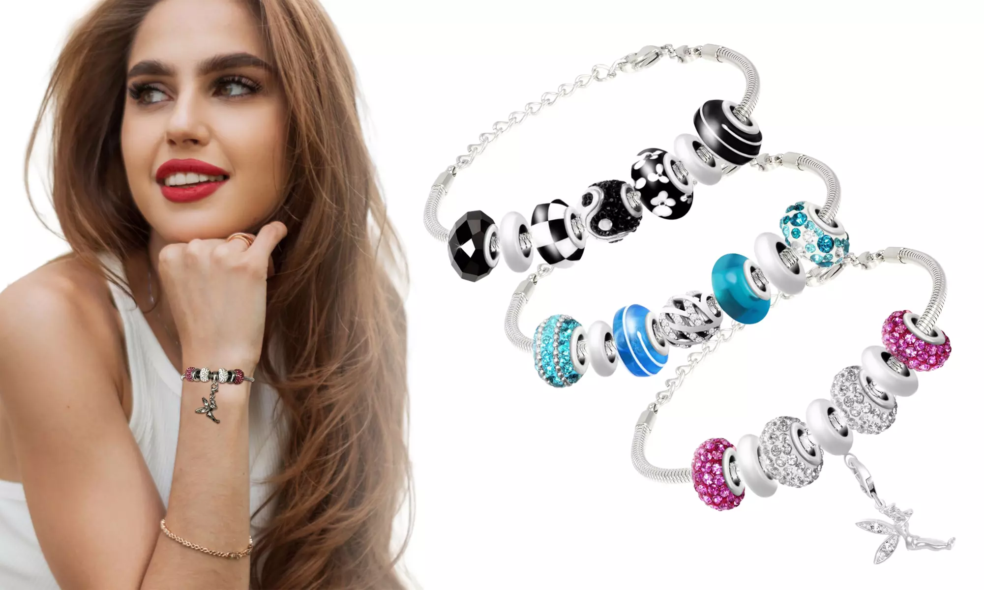 SC Crystal bedelarmbandje met cadeauzakje naar keuze - Primary Image