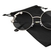 Image 8: Emblem Eyewear - Womens Flower Floral Boho Round Mirror Womens Sunglasses