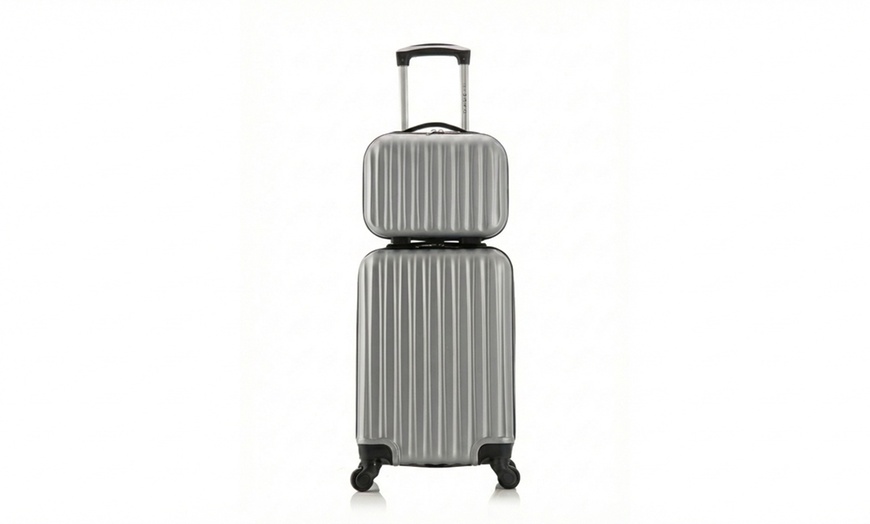Image 5: Lot de 2 valises "Wave" comprenant une valise cabine et un vanity-case