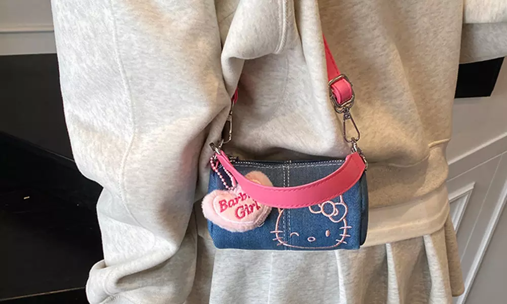 Hello Kitty Inspired Cylinder Handbag