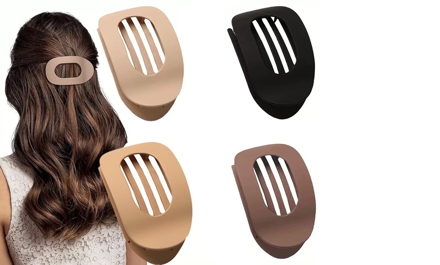 Image 10: Four Piece Flat Claw Clips
