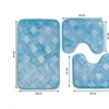 Image 5: Set di 3 tappeti bagno memory antiscivolo