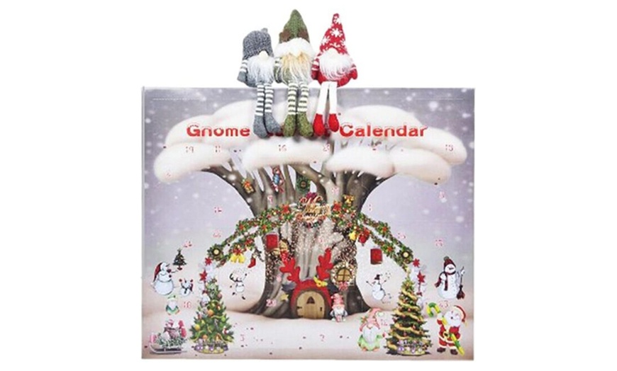 Image 3: Holiday Gnome Countdown Calendar, Includes Themed Dolls and Surprises