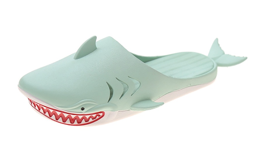 Image 6: Funny Shark Slippers