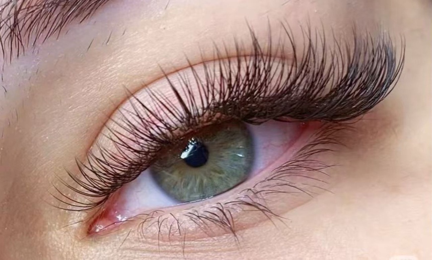 Image 1:  Get Natural Full Set, Hybrid or Volume  or Eyebrow lamination